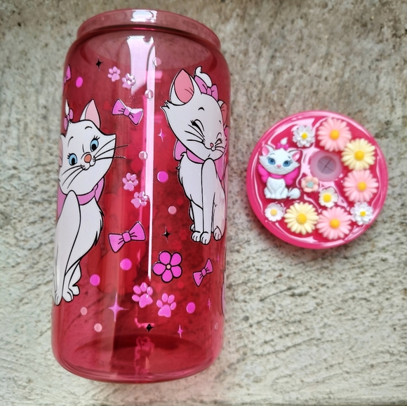 Marie Pink Glass Tumbler - Picture 1 of 2